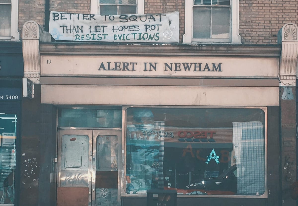 Oz's squat in east London (Sam Burgum)