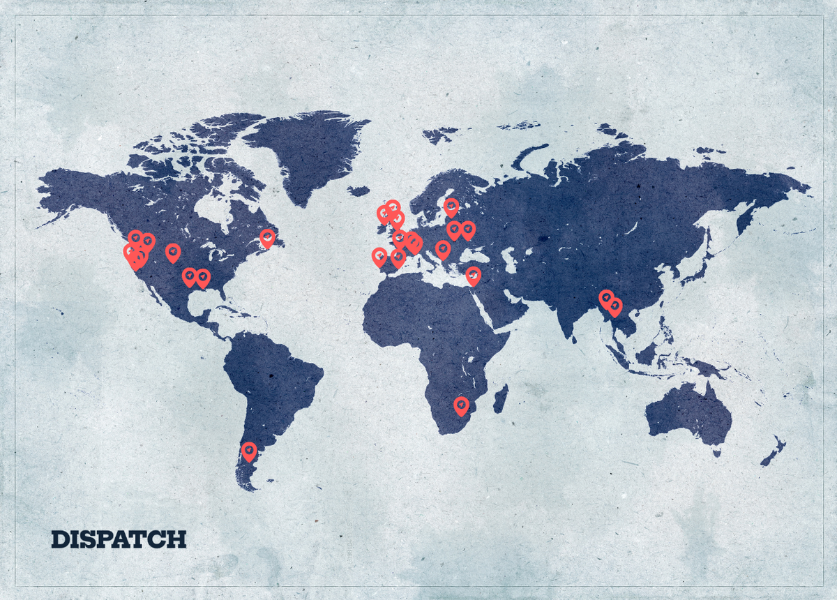 Map of Dispatch articles